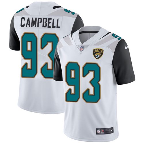 Nike Jaguars 93 Calais Campbell White Youth Vapor Untouchable Limited Jersey