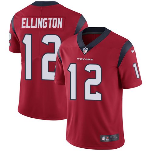 Nike Texans 12 Bruce Ellington Red Vapor Untouchable Limited Jersey