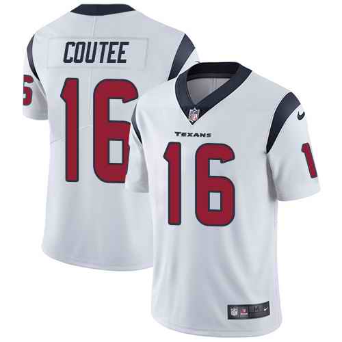 Nike Texans 16 Keke Coutee White Vapor Untouchable Limited Jersey