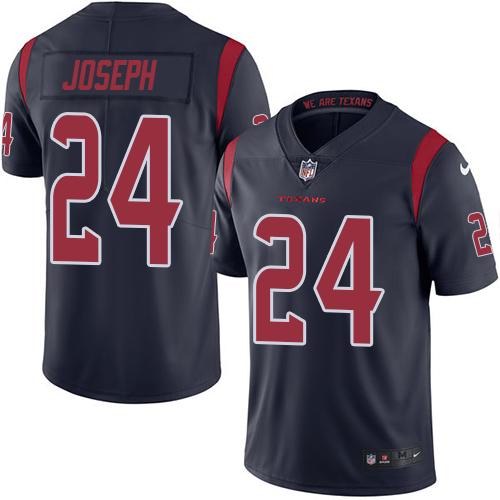 Nike Texans 24 Johnathan Joseph Navy Youth Color Rush Limited Jersey