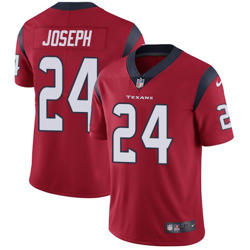 Nike Texans 24 Johnathan Joseph Red Vapor Untouchable Limited Jersey