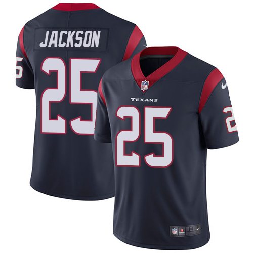 Nike Texans 25 Kareem Jackson Navy Vapor Untouchable Limited Jersey