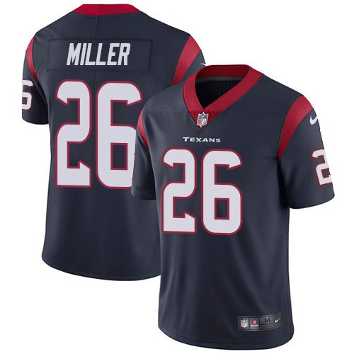 Nike Texans 26 Lamar Miller Navy Vapor Untouchable Limited Jersey