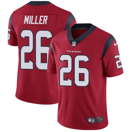 Nike Texans 26 Lamar Miller Red Vapor Untouchable Limited Jersey
