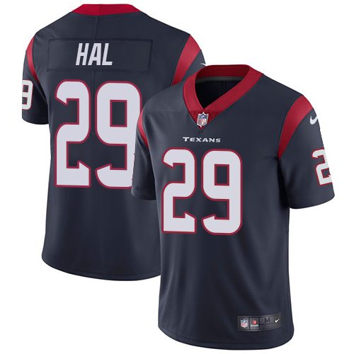 Nike Texans 29 Andre Hal Navy Youth Vapor Untouchable Limited Jersey