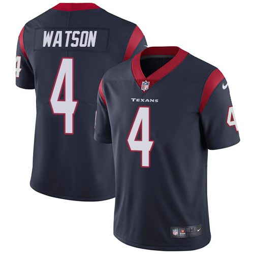 Nike Texans 4 Deshaun Watson Navy Vapor Untouchable Limited Jersey