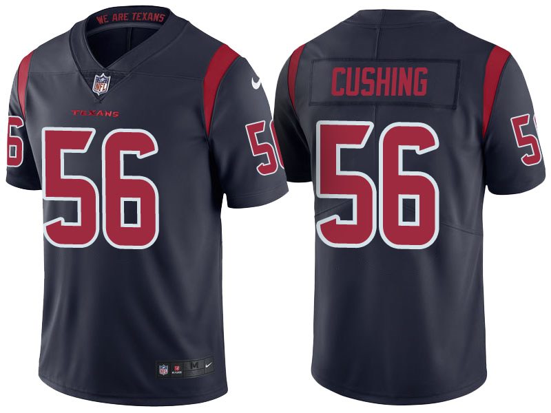 Nike Texans 56 Brian Cushing Navy Youth Color Rush Limited Jersey - Click Image to Close