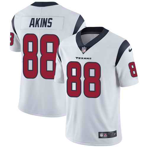 Nike Texans 88 Jordan Akins White Vapor Untouchable Limited Jersey