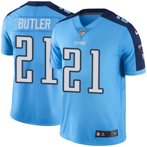 Nike Titans 21 Malcolm Butler Light Blue Vapor Untouchable Limited Jersey