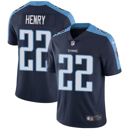Nike Titans 22 Derrick Henry Navy Youth Vapor Untouchable Limited Jersey