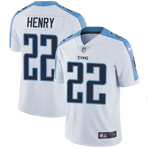Nike Titans 22 Derrick Henry White Youth Vapor Untouchable Limited Jersey