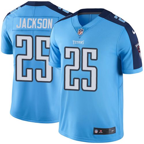Nike Titans 25 Adoree' Jackson Light Blue Youth Vapor Untouchable Limited Jersey - Click Image to Close