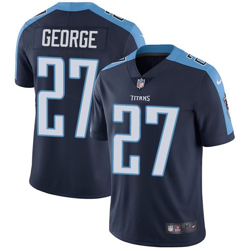 Nike Titans 27 Eddie George Navy Youth Vapor Untouchable Limited Jersey