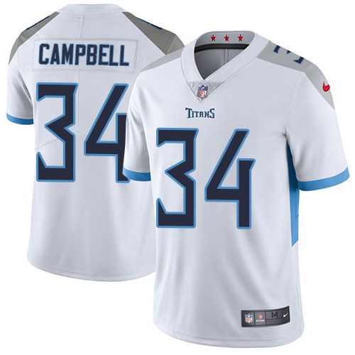 Nike Titans 34 Earl Campbell White New 2018 Youth Vapor Untouchable Limited Jersey