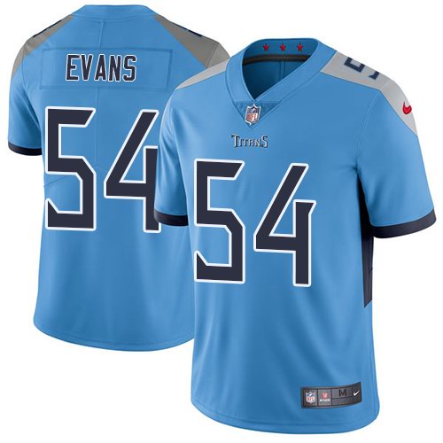 Nike Titans 54 Rashaan Evans Light Blue New 2018 Youth Vapor Untouchable Limited Jersey