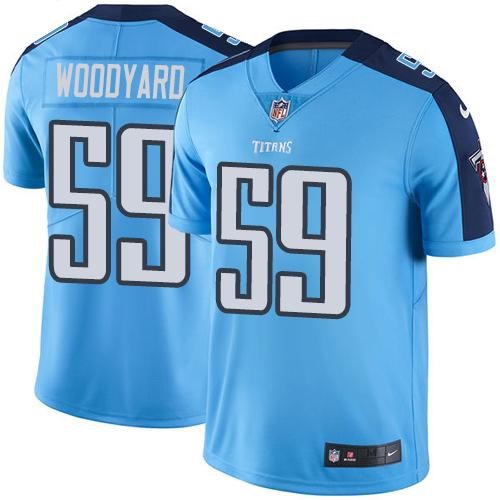 Nike Titans 59 Wesley Woodyard Light Blue Vapor Untouchable Limited Jersey