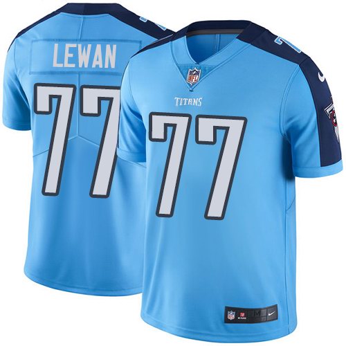 Nike Titans 77 Taylor Lewan Light Blue Vapor Untouchable Limited Jersey