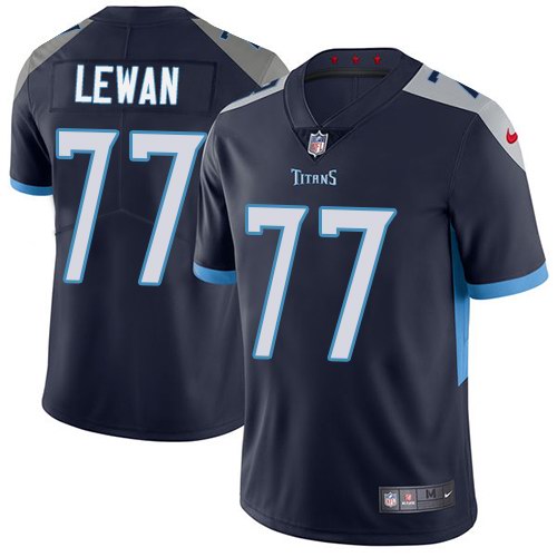 Nike Titans 77 Taylor Lewan Navy New 2018 Vapor Untouchable Limited Jersey - Click Image to Close