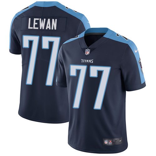 Nike Titans 77 Taylor Lewan Navy Vapor Untouchable Limited Jersey