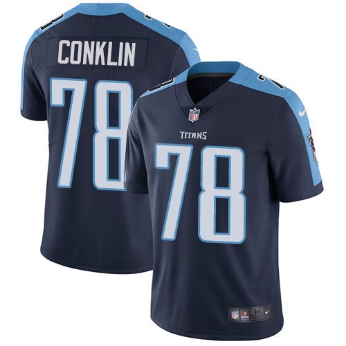 Nike Titans 78 Jack Conklin Navy Youth Vapor Untouchable Limited Jersey