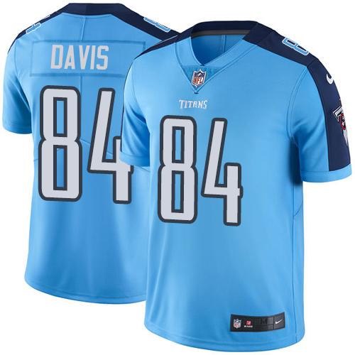 Nike Titans 84 Corey Davis Light Blue Vapor Untouchable Limited Jersey