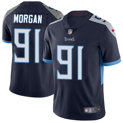 Nike Titans 91 Derrick Morgan Navy New 2018 Youth Vapor Untouchable Limited Jersey