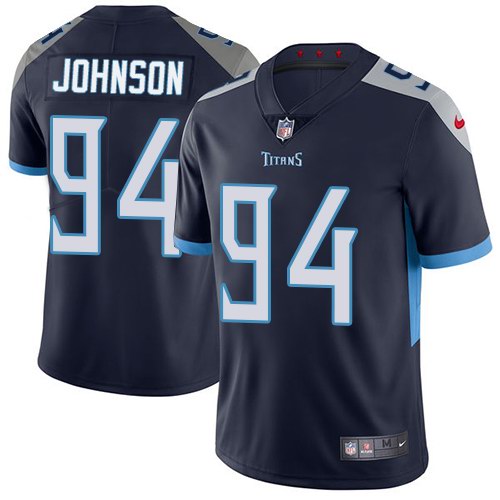Nike Titans 94 Austin Johnson Navy New 2018 Vapor Untouchable Limited Jersey