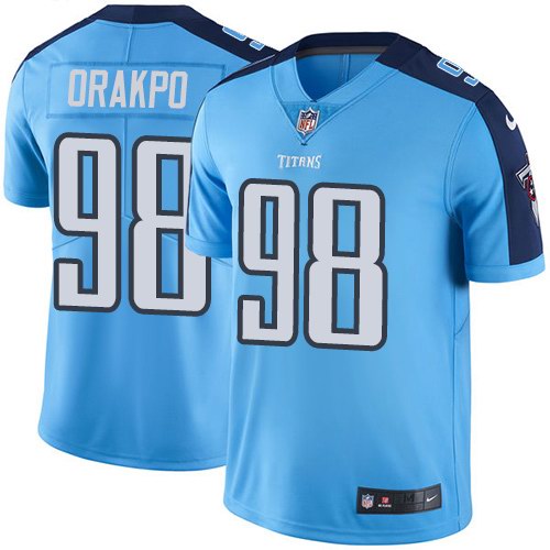 Nike Titans 98 Brian Orakpo Light Blue Youth Vapor Untouchable Limited Jersey - Click Image to Close