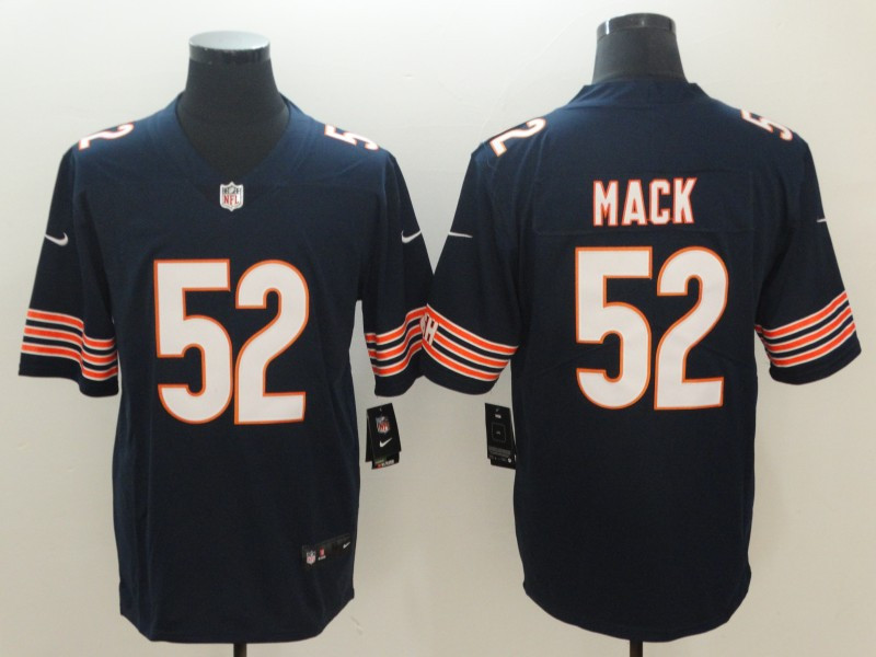 Nike Bears 52 Khalil Mack Navy Vapor Untouchable Limited Jersey