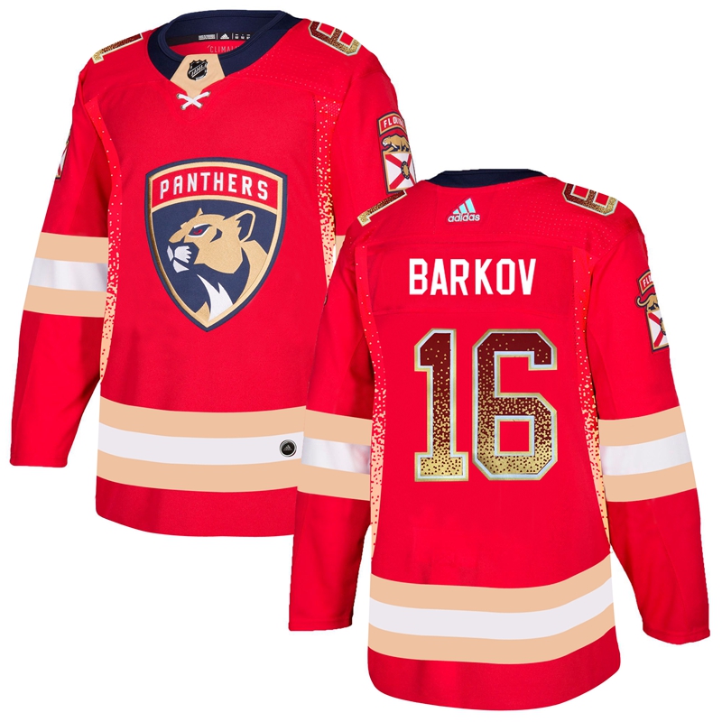 Florida Panthers 16 Aleksander Barkov Red Drift Fashion Adidas Jersey