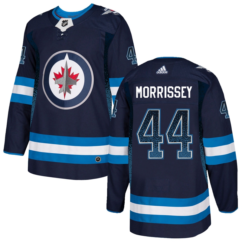 Winnipeg Jets 44 Josh Morrissey Navy Drift Fashion Adidas Jersey