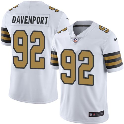 Nike Saints 92 Marcus Davenport White Youth Color Rush Limited Jersey
