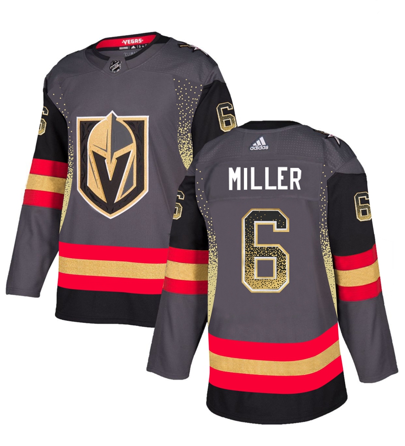 Vegas Golden Knights 6 Colin Miller Gray Drift Fashion Jersey - Click Image to Close