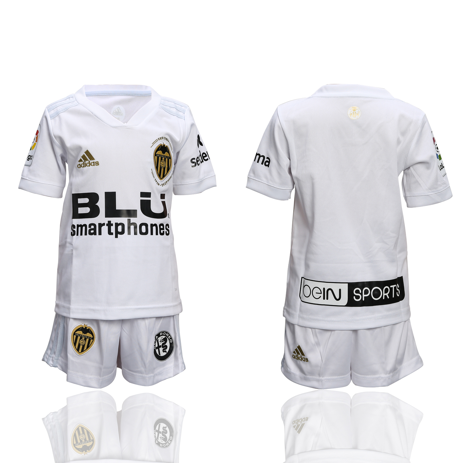 2018-19 Valencia Home Youth Soccer Jersey