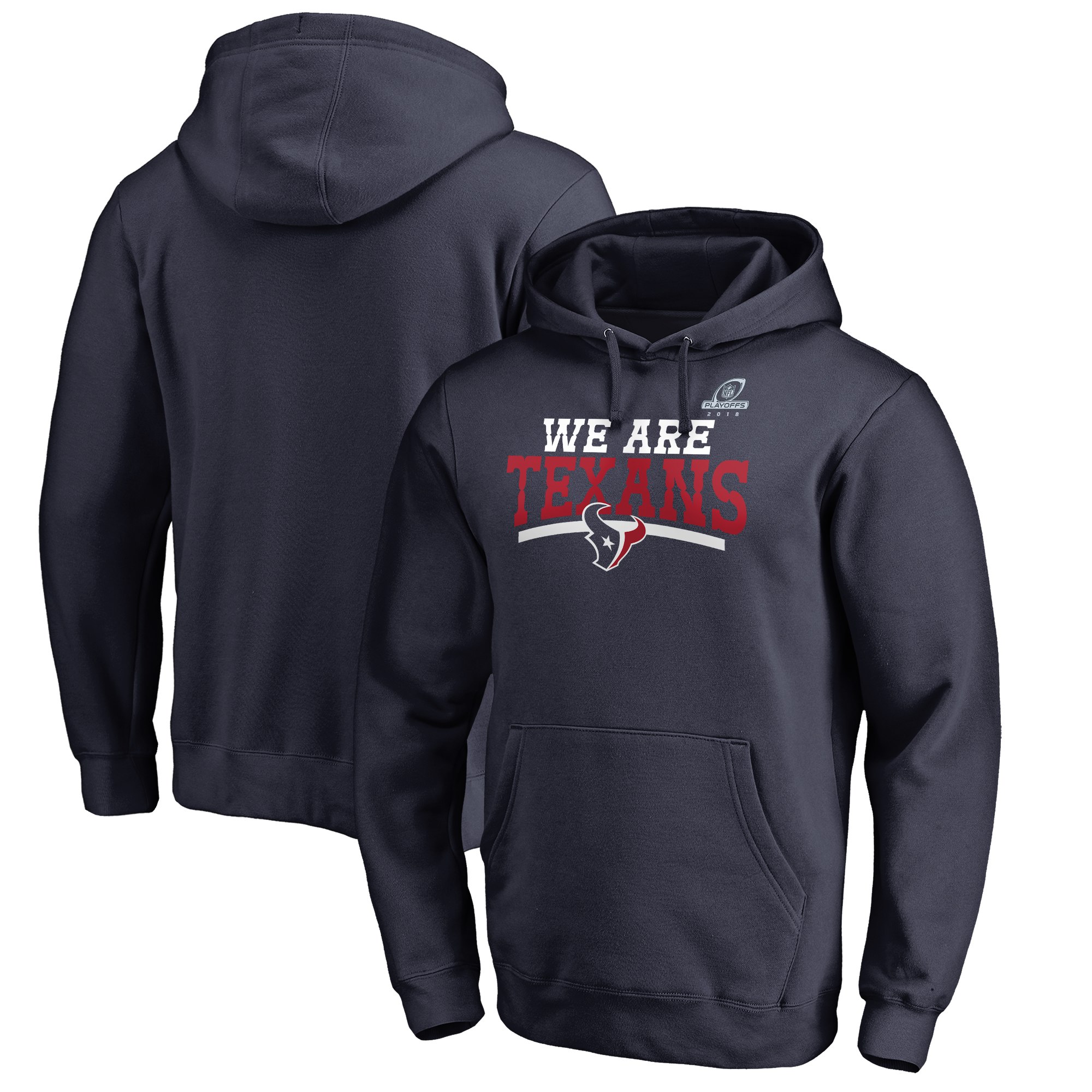 Texans Navy 2018 NFL Playoffs We Are Texans Men's Pullover Hoodie