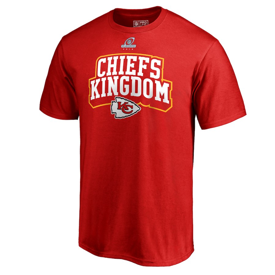 Chiefs Red 2018 NFL Playoffs Chiefs Kingdom Men's T-Shirt