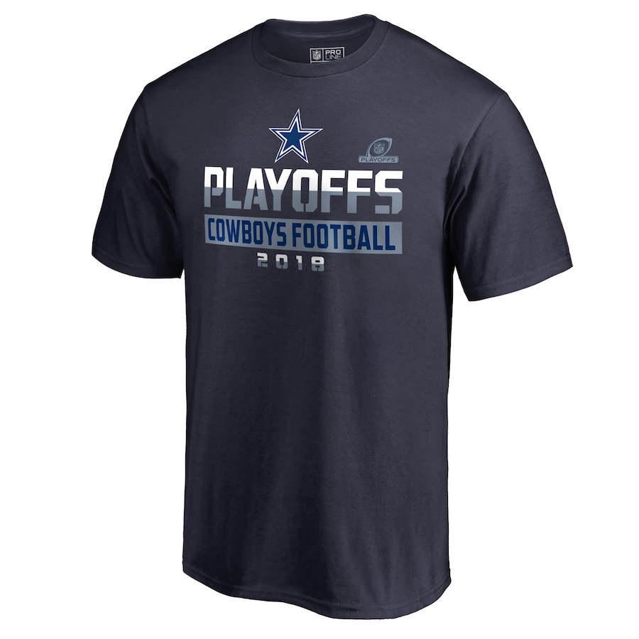 Cowboys Navy 2018 NFL Playoffs Cowboys Football 2018 Men's T-Shirt