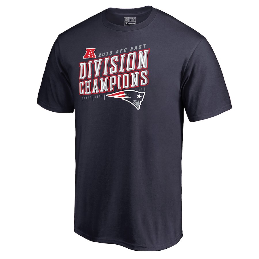 Patriots Navy 2018 NFL Playoffs Division Champions Men's T-Shirt