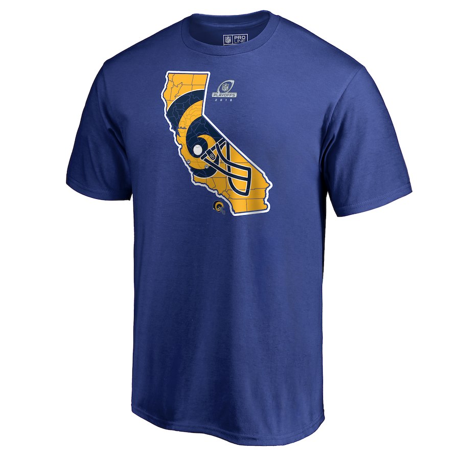Rams Roayl 2018 NFL Playoffs Men's T-Shirt