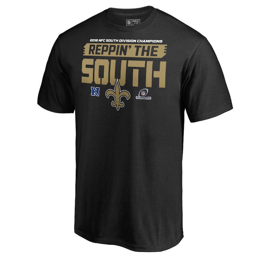 Saints 2018 NFL Playoffs Reppin' The South Men's T-Shirt