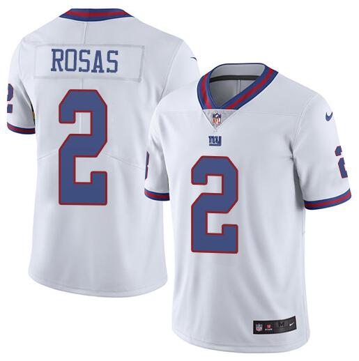 Nike Giants 2 Aldrick Rosas White Color Rush Limited Jersey