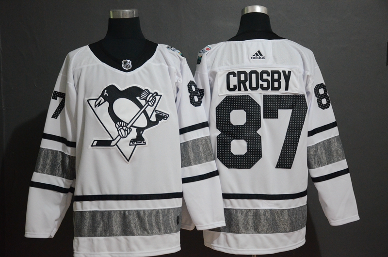 Penguins 87 Sidney Crosby White 2019 NHL All-Star Game Adidas Jersey