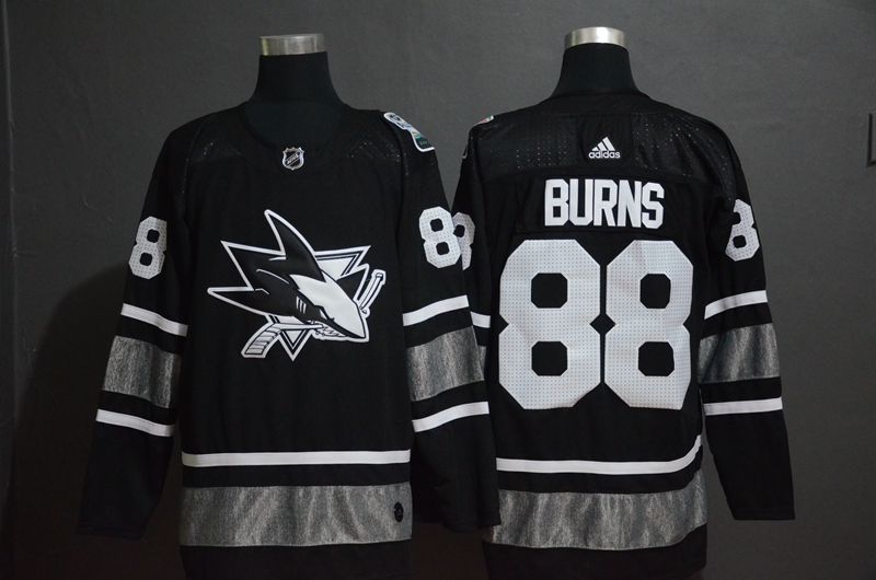 Sharks 88 Brent Burns Black 2019 NHL All-Star Game Adidas Jersey