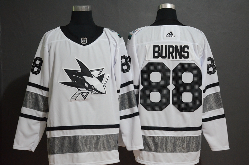 Sharks 88 Brent Burns White 2019 NHL All-Star Game Adidas Jersey
