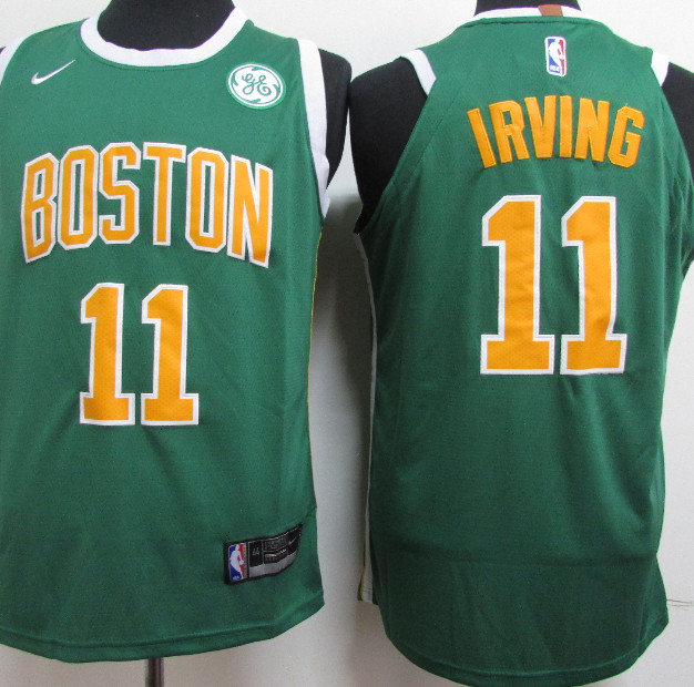 Celtics 11 Kyrie Irving Green 2018-19 Earned Edition Nike Authentic Jersey