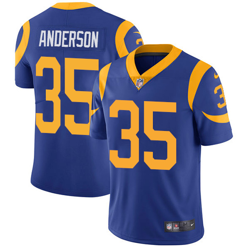 Nike Rams 35 C.J. Anderson Royal Vapor Untouchable Limited Jersey