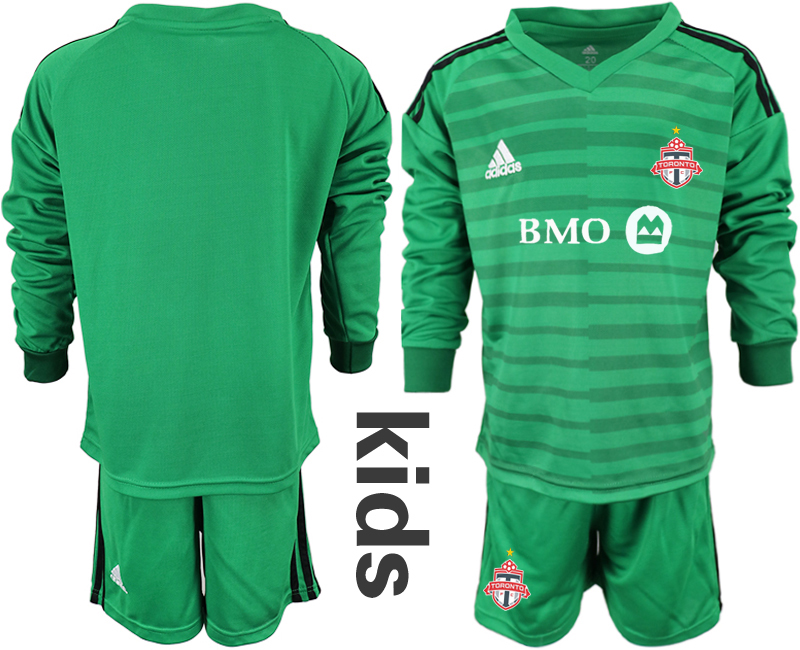 2018-19 Toronto FC Green Youth Long Sleeve Soccer Jersey