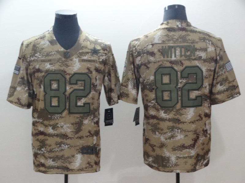 Nike Cowboys 82 Jason Witten Camo Salute To Service Limited Jersey