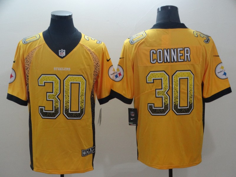 Nike Steelers 30 James Conner Gold Drift Fashion Limited Jersey