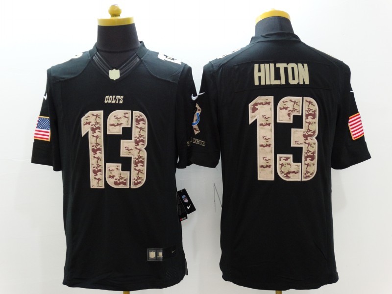 Nike Colts 13 T.Y. Hilton Black Salute To Service Limited Jersey